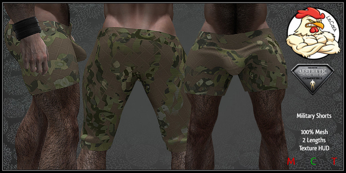 LeCock - AESTHETIC Military Shorts