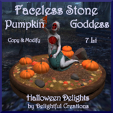 Faceless Stone Pumpkin Goddess