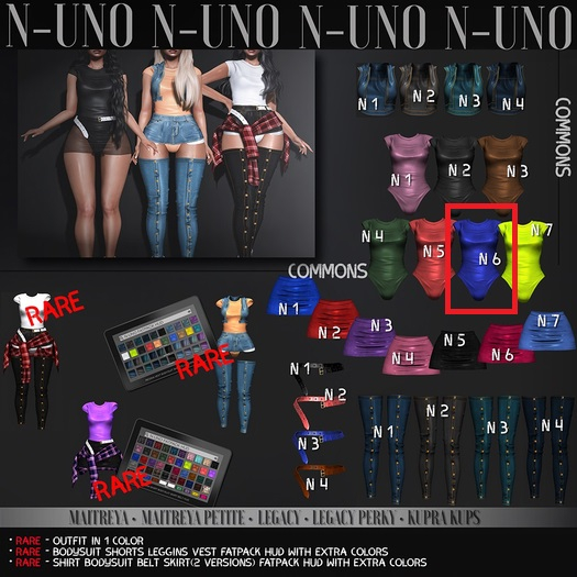 N-Uno - Regina Bodysuit // N 6 // Maitreya