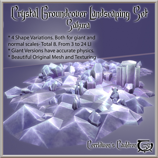 [CC] Crystal Groundcover Landscaping Set, Sakura