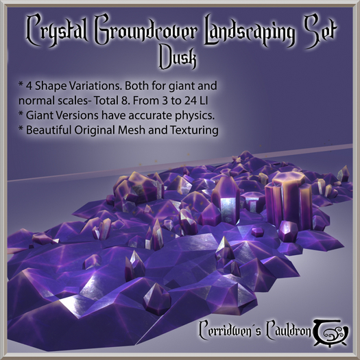[CC] Crystal Groundcover Landscaping Set, Dusk