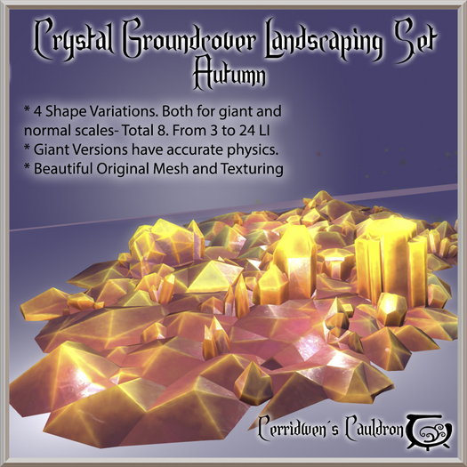 [CC] Crystal Groundcover Landscaping Set, Autumn