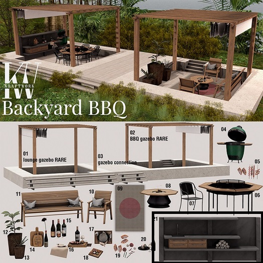 21 KraftWork Backyard BBQ . Barbecue Kitchen