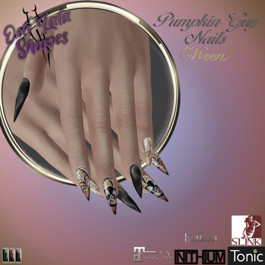 ~ Lala ~ Pumpkin Guy Nails (Ween) *DEMO* (Add)