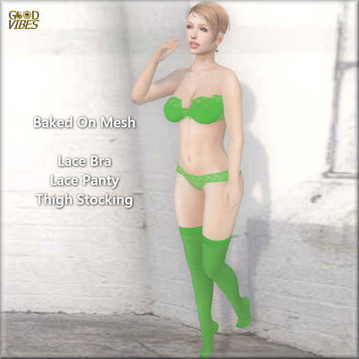 BoM Colors Green Lingerie Set * Unpacker