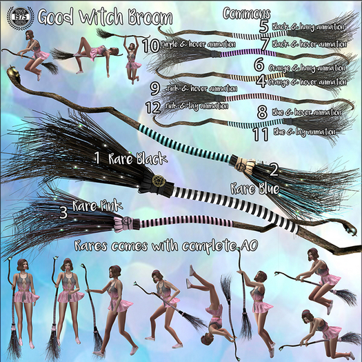 [Since1975]Good Witch Brooms - FAT PACK