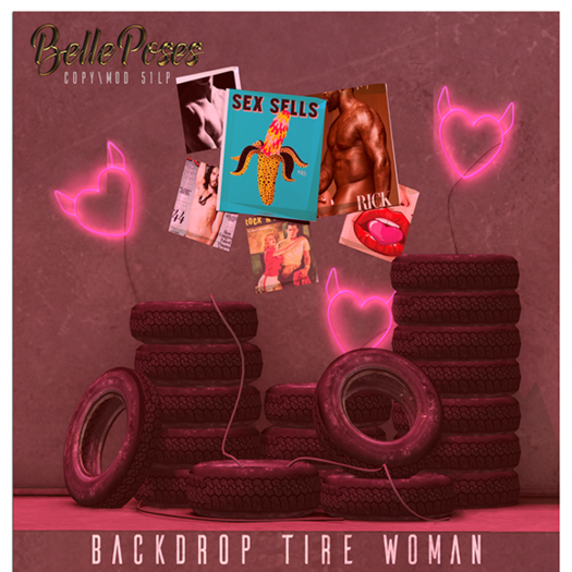BellePoses - Backdrop Tire Woman