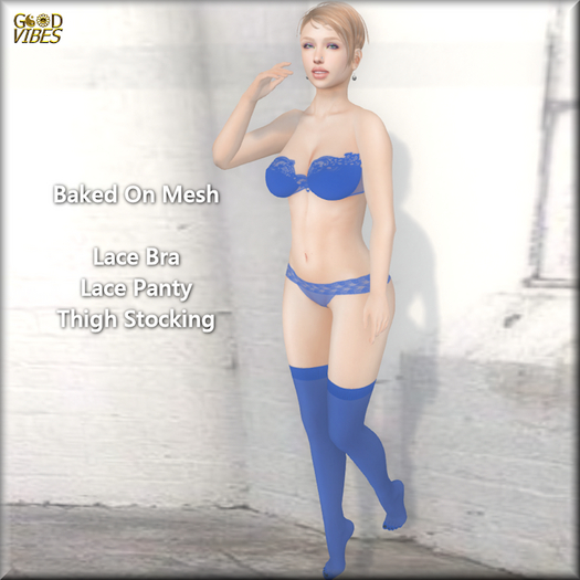 BoM Colors Blue Lingerie Set * Unpacker
