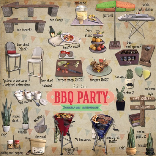 Sari-Sari - BBQ Party - Burger Prep RARE