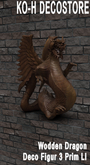 KO-H Dragon Wodden Statue