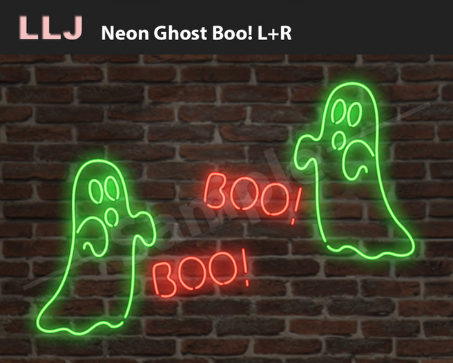 LLJ Neon Ghost Boo! L+R