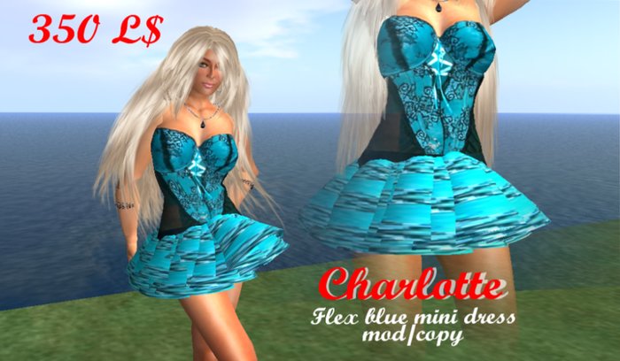 Charlotte Blue Minidress