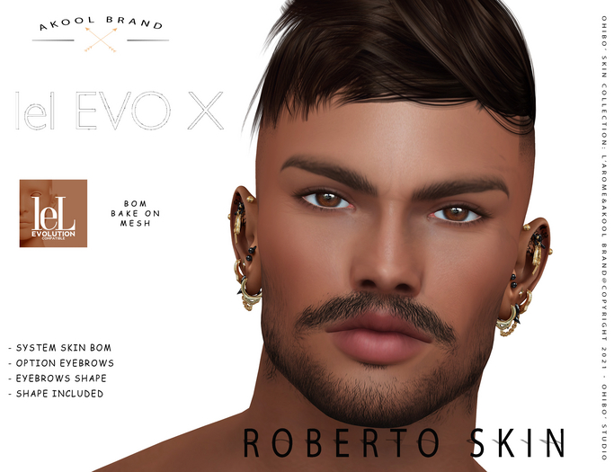 {Akool&Ohibo} Roberto Skin T7 #LEL-BOM