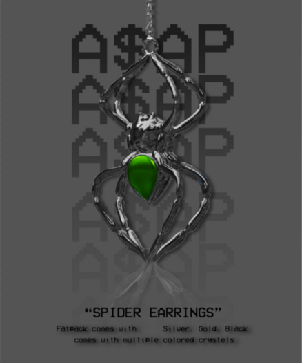 A$AP - Spider Earrings "BLACK"