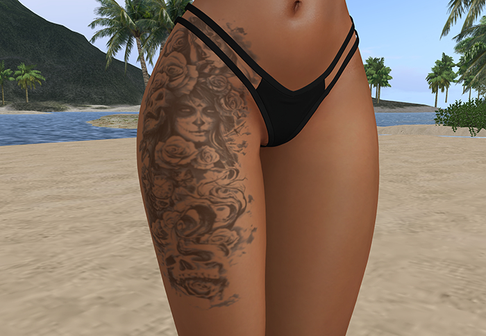 Tattoo - Caveiras Rosas e Rostos - Skull, Head & Roses - BoM