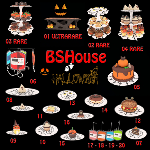 04 BSHouse "HALLOWEEN"Tray 3 RARE