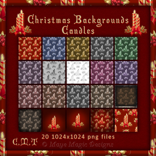 Christmas Candles Backgrounds