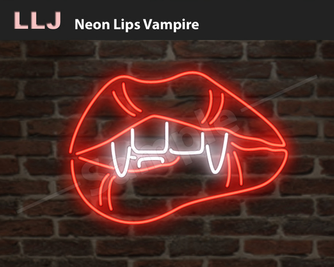 LLJ Neon Lips Vampire