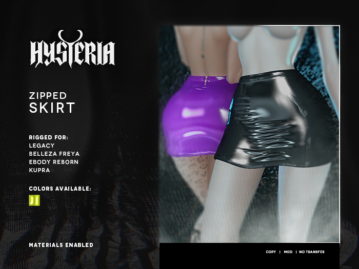 H! Zipped Skirt [LIME]