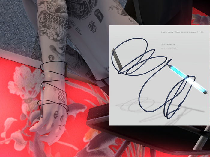 [Dope + Mercy] "There Be Light"Bracelet_Blue