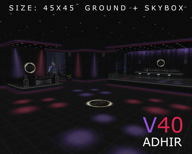 V40 - [Red & Purple] - Disco Club & Dance Club - [ADHIR] - BOX