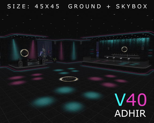 V40 - [Pink & Blue] - Disco Club & Dance Club - [ADHIR] - BOX