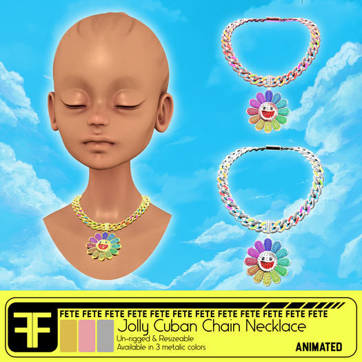 f e t e . Jolly Cuban Chain Necklace FATPACK