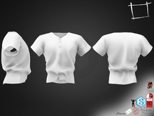 Tucked In Collarless Short Sleeves Shirt Slink Male, Belleza Jake, Signature Gianni, Legacy Male Gamit