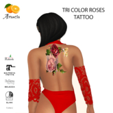 TRI COLOR ROSES TATTOO - all mesh bodies (BoM)