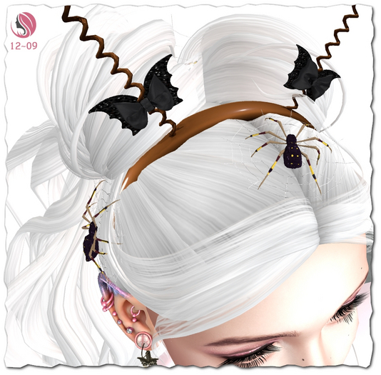 {1209} Hair Spiders & Web