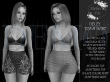 *DEMO* {AE} DELFY TOP & SKIRT Maitreya Petite Legacy Kupra