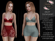 {AE} DELFY TOP & SKIRT Maitreya Petite Legacy Kupra Freya Hg