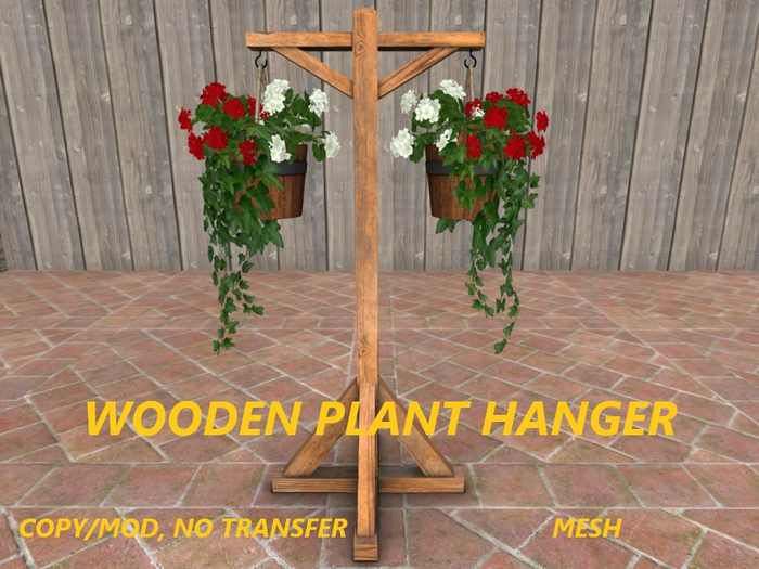 WOODEN PLANT HANGER