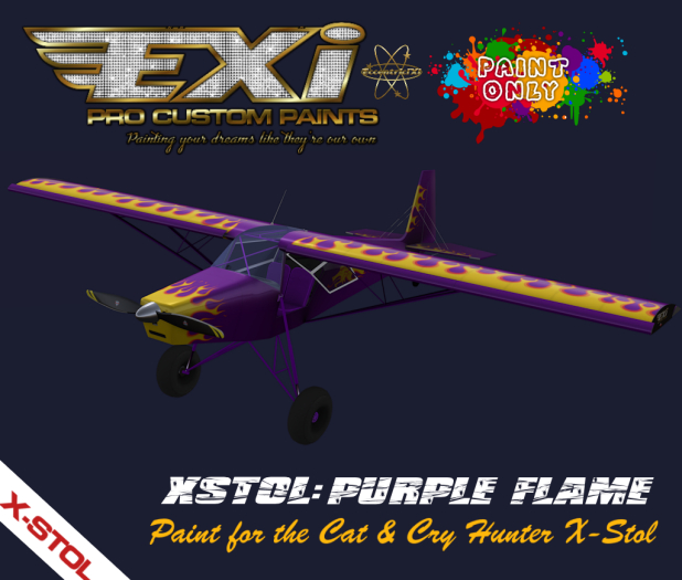EXiPro Paint Hunter X-Stol Flames Purple