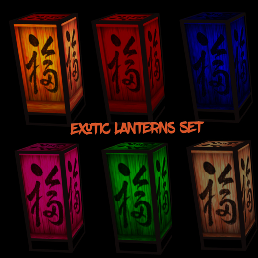 .:FLOYD:.Exotic Lanterns Set