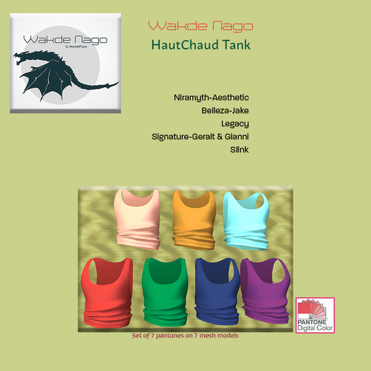 WN  HautChaud Tank - Set of 7 for Legacy
