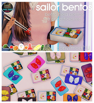 Second Life Marketplace - Junk Food - Sailor Bento (Neptune)