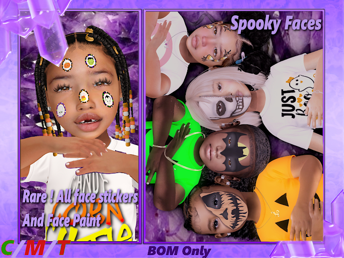 :: Amethyst :: Spooky Faces ChubbyPack