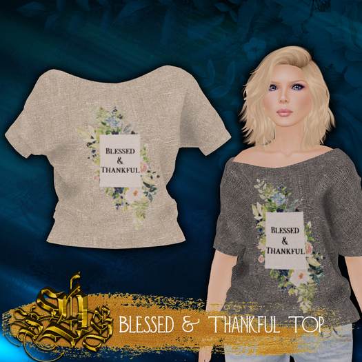 *SDG* Blessed & Thankful - Top - Cream