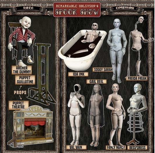 RO - Spook Show - Puppet Guillotine - Container RARE