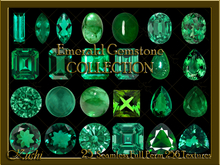 Emerald Gemstone Collection Texture Set