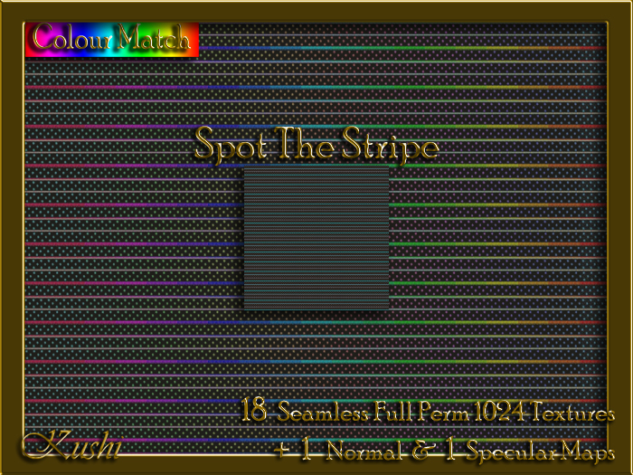 Spot The Stripe Seamless Texture Set