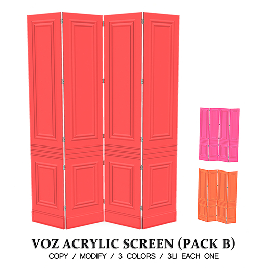 [VOZ] Acrylic Screen (Pack B)