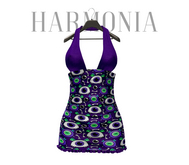 * Harmonia Monster Halloween Halter Dress Maitreya Legacy Perky