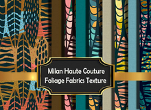 Milan Haute Couture Foliage Fabrics texture seamless v. 2