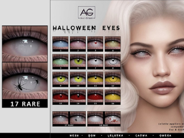 17. AG. Halloween Eyes - Lelutka - RARE