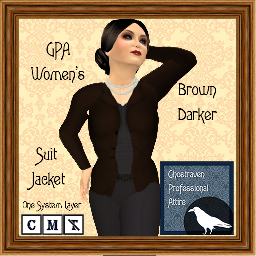 GPA Women's Suit Jacket BOM - Brown Darker