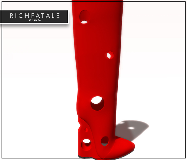 $RICH FATALE - SWISS BOOT - ROUGE