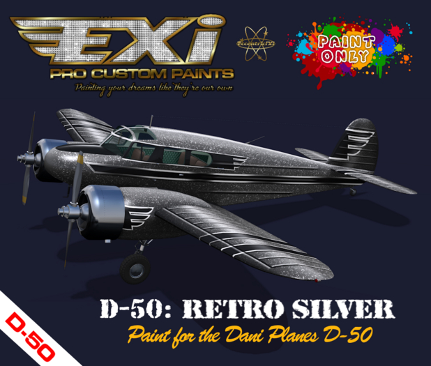 EXiPro Paint D-50 Retro Silver
