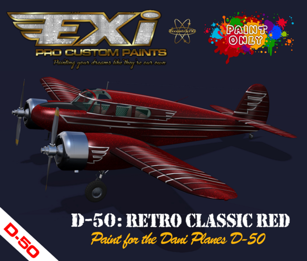 EXiPro Paint D-50 Retro Red Classic